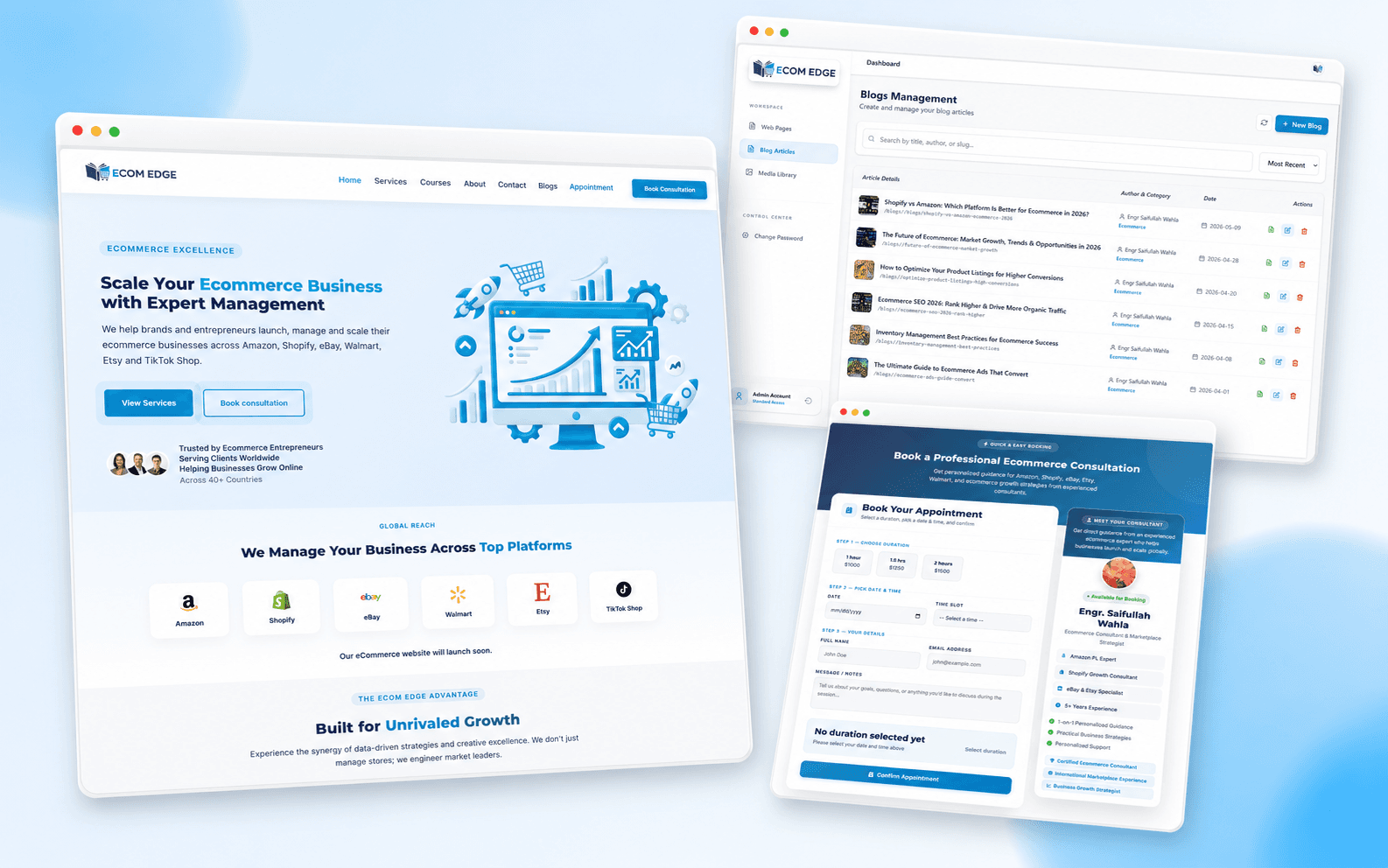 Ecom Edge — product screenshot