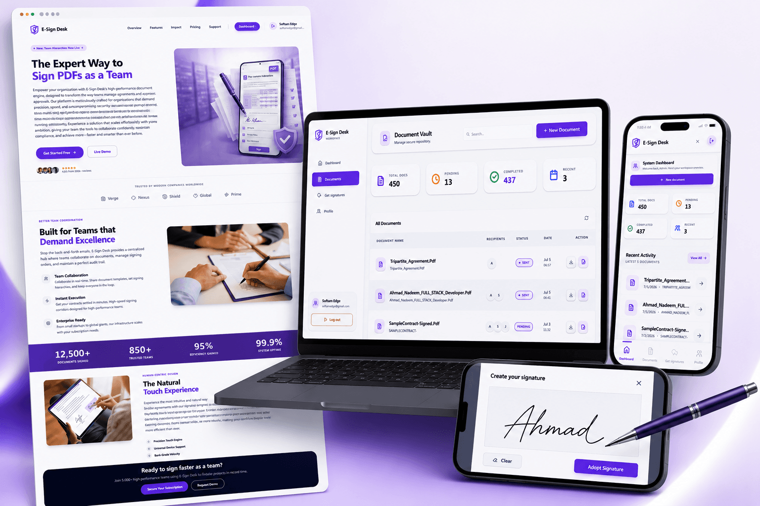 E-Sign Desk — product screenshot