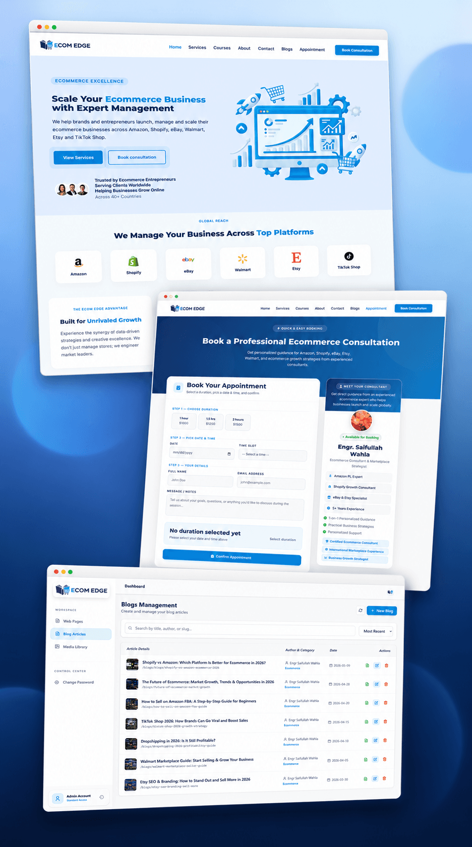 Ecom Edge — product screenshot