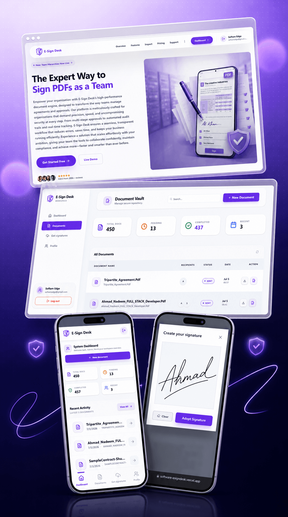 E-Sign Desk — product screenshot