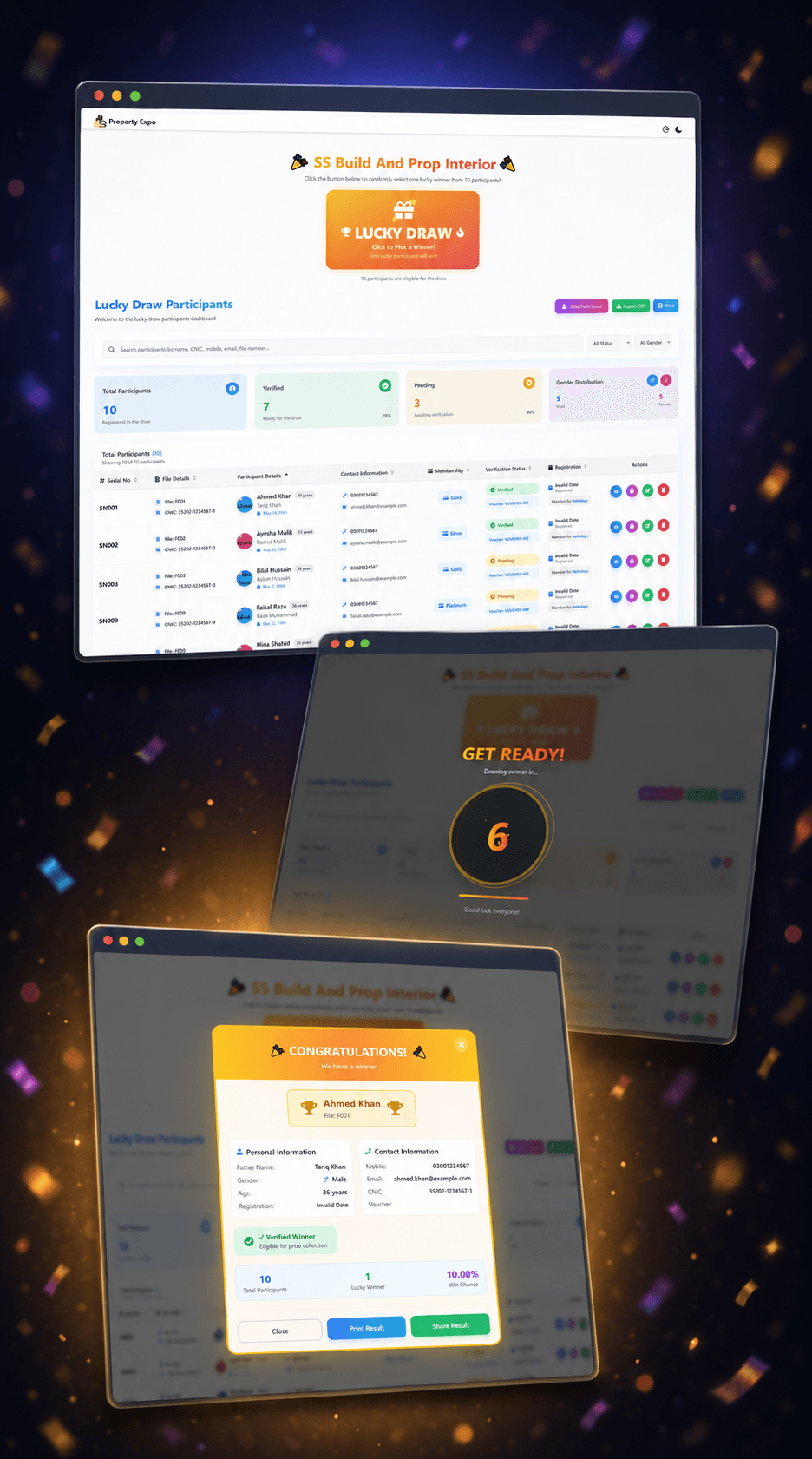 Lucky Draw System — product screenshot
